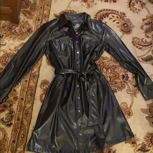 Very Chic Vegan Black Leather Dress Boston Proper, M